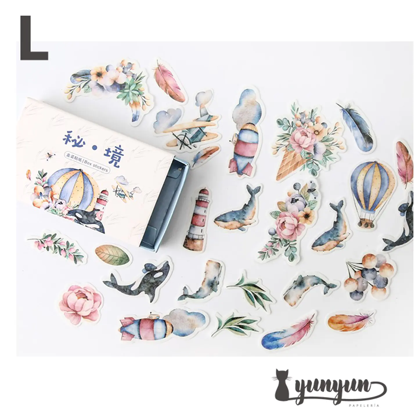 Vintage Sticker Box II - 40 pzas 10