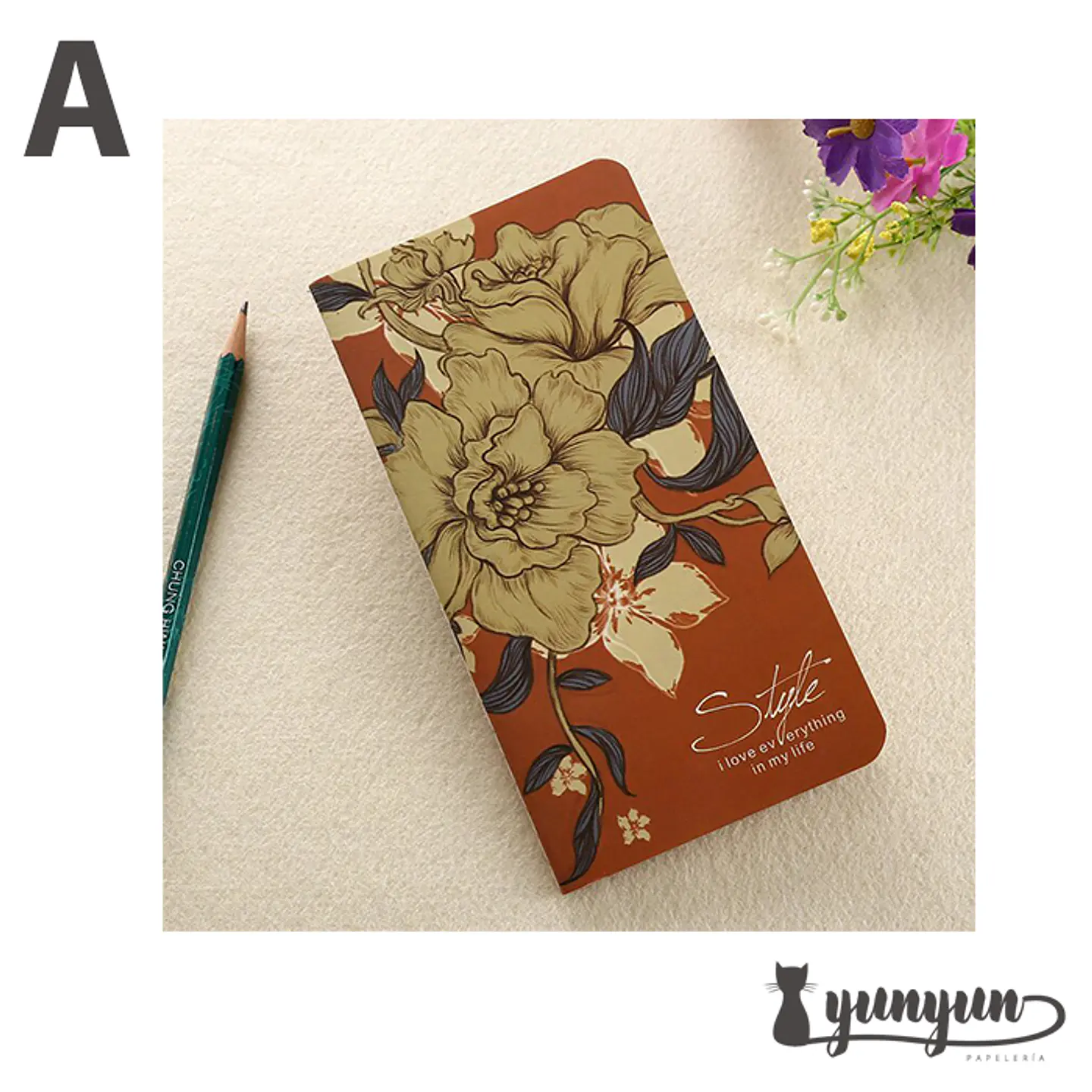 Libreta Floral - 17cm 3