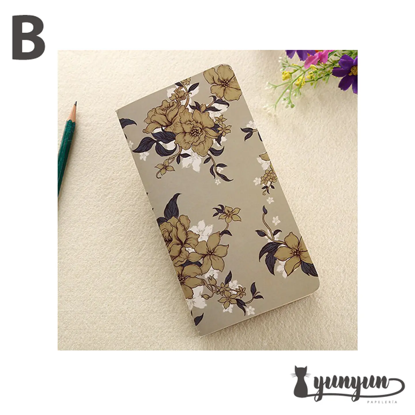 Libreta Floral - 17cm 4