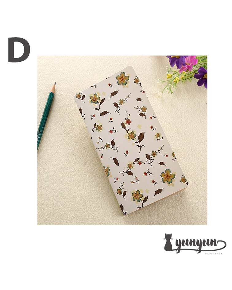 Libreta Floral - 17cm