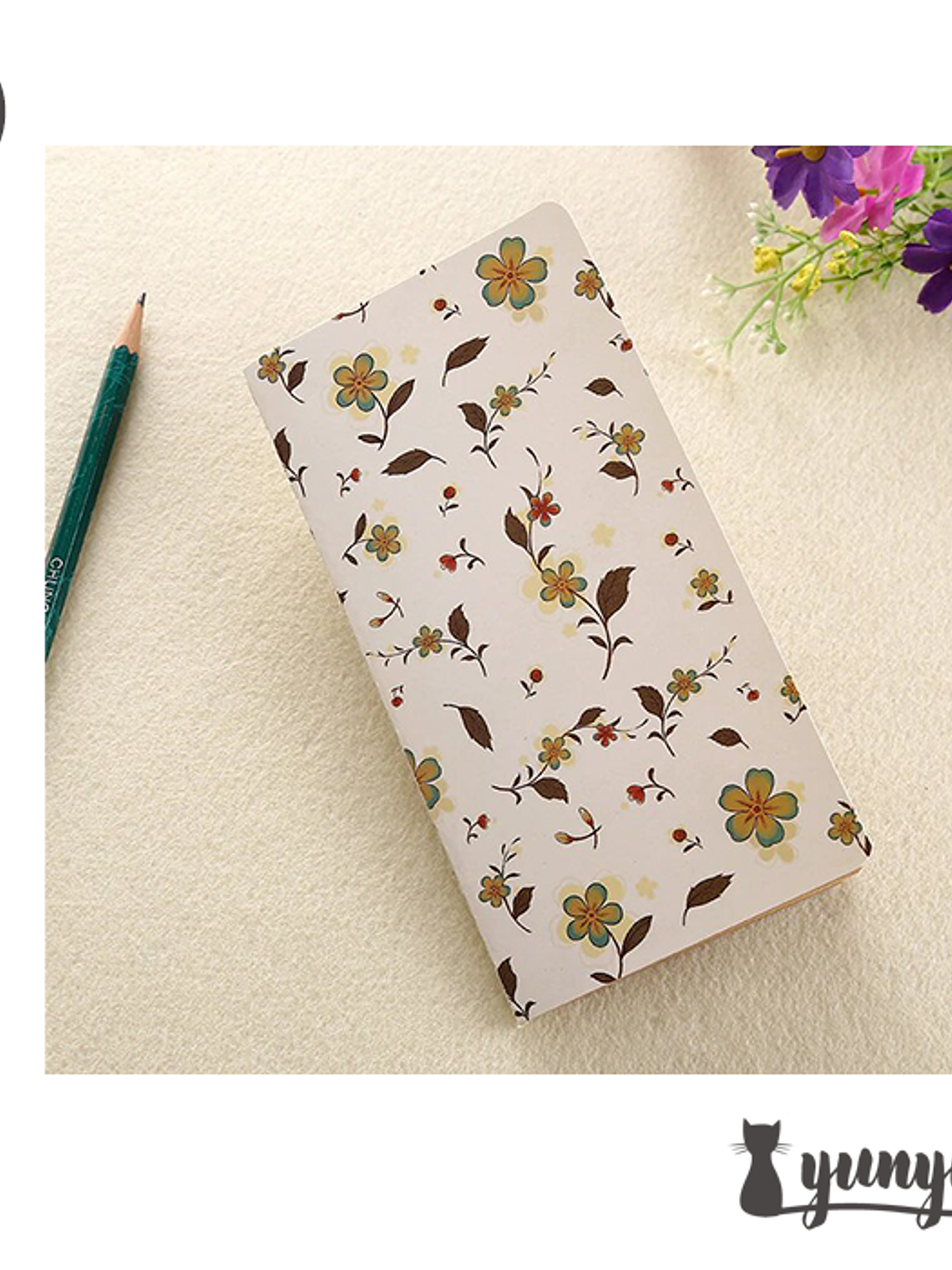 Libreta Floral - 17cm 6