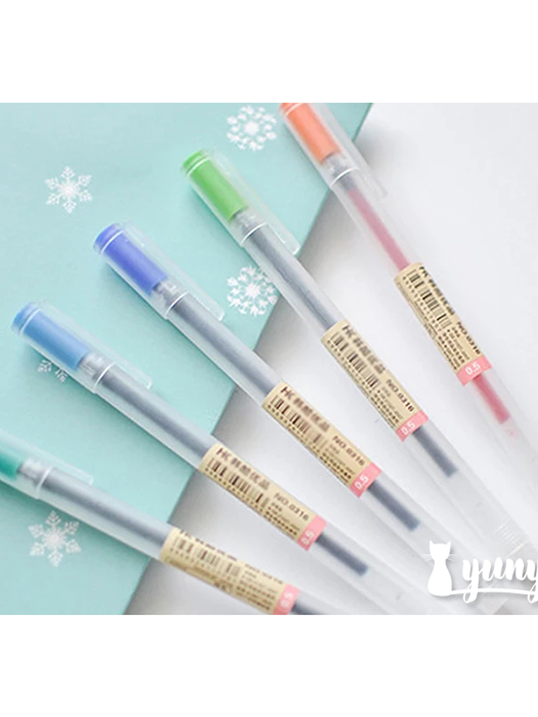 Set Lápices Gel - 12 Colores 2