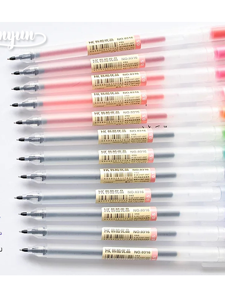 Set Lápices Gel - 12 Colores 3