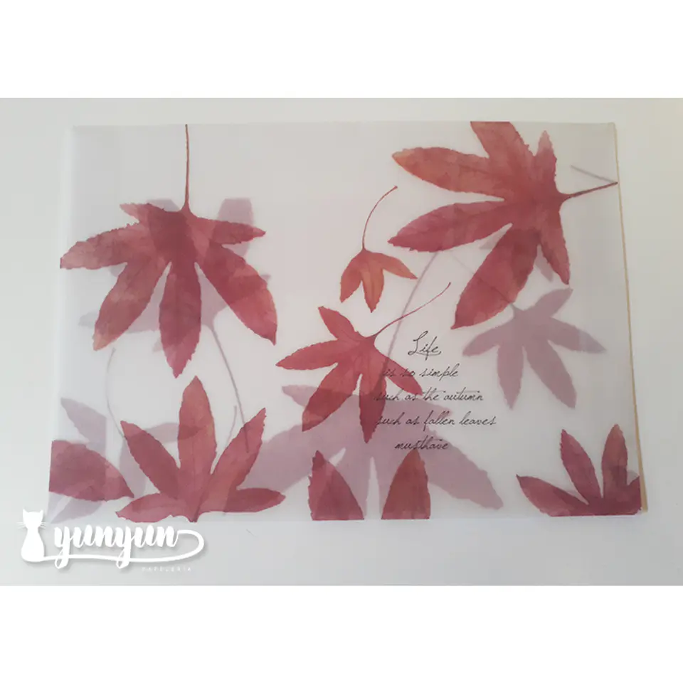 Sobres Otoño Papel Diamente 12 pzas - 16cm 3