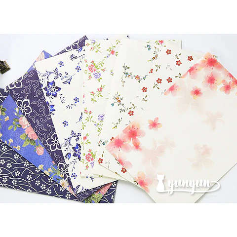 Set Sobres Floral - 9 pzas