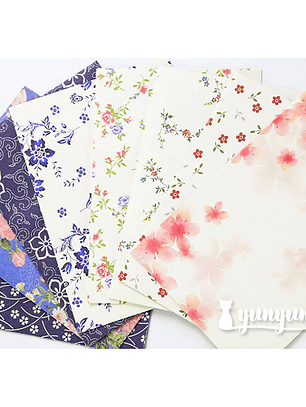 Set Sobres Floral - 9 pzas