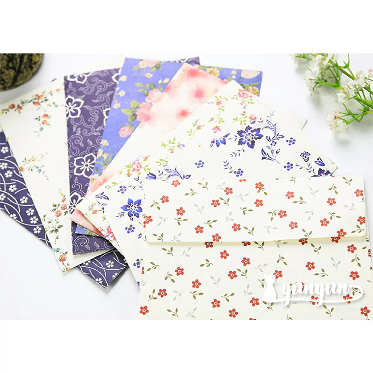 Set Sobres Floral - 9 pzas 3