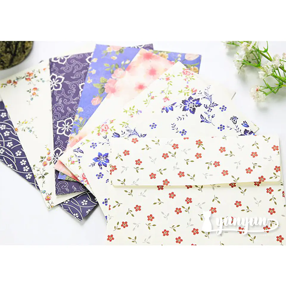 Set Sobres Floral - 9 pzas 3
