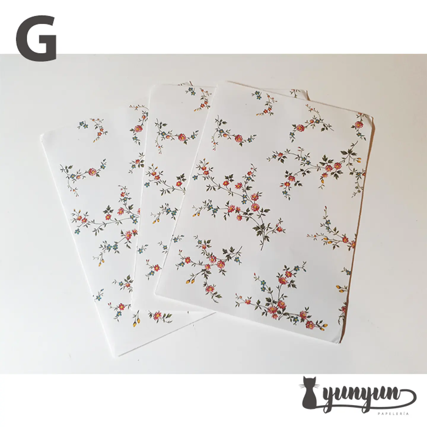 Set Sobres Floral - 9 pzas 9