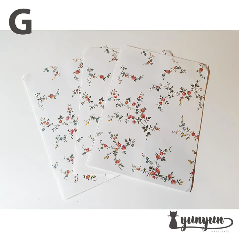 Set Sobres Floral - 9 pzas 9