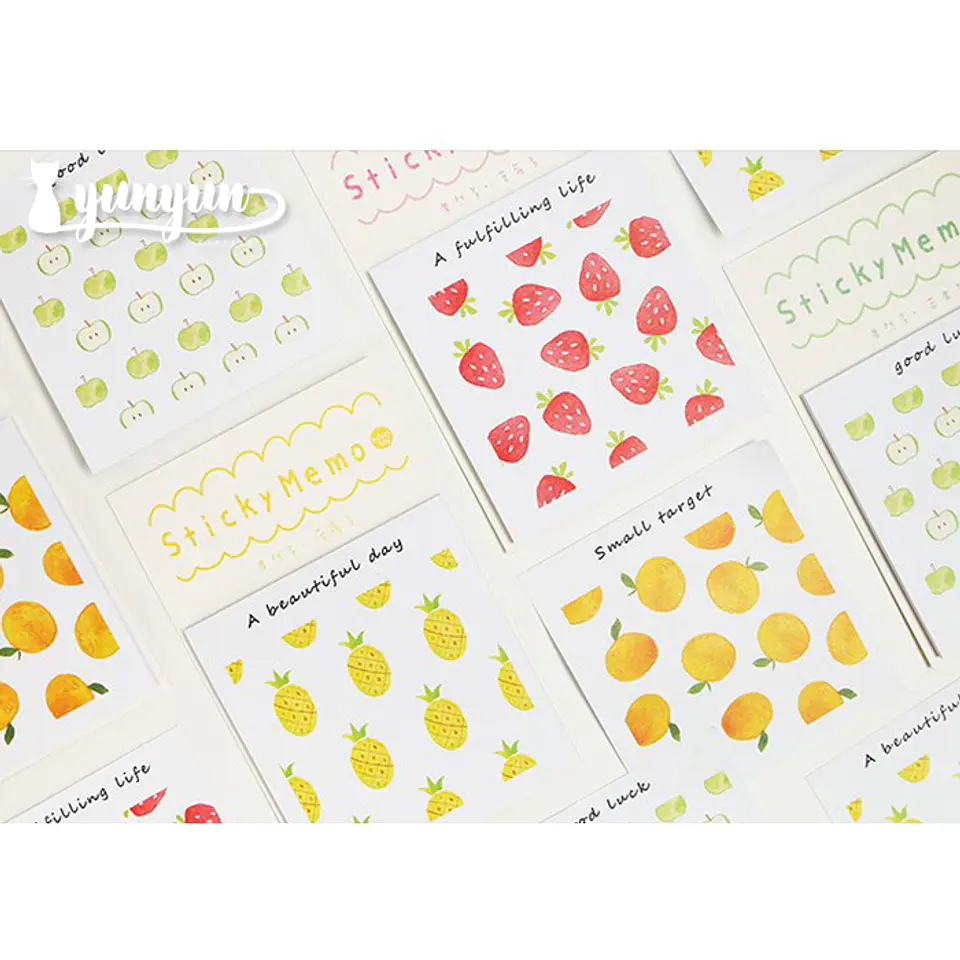Notas Adhesivas Frutas - 30 pzas 1