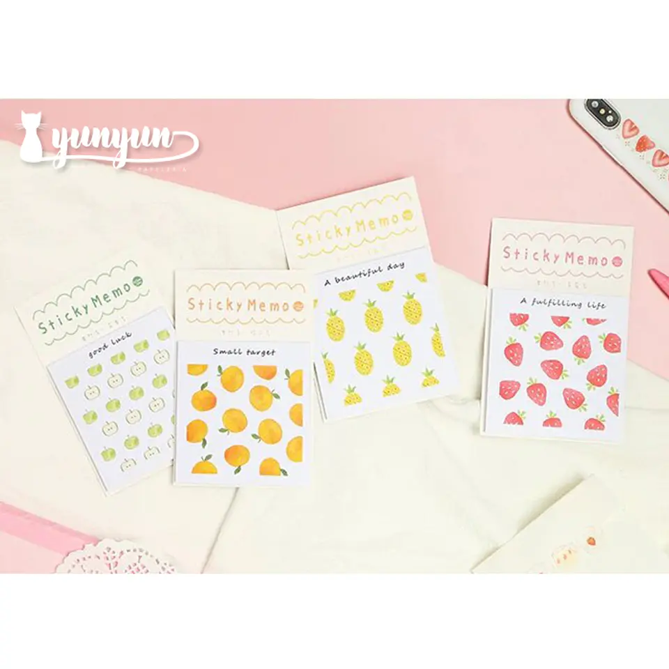 Notas Adhesivas Frutas - 30 pzas 2