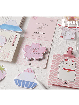 Notas Adhesivas Sakura II - 30 pzas