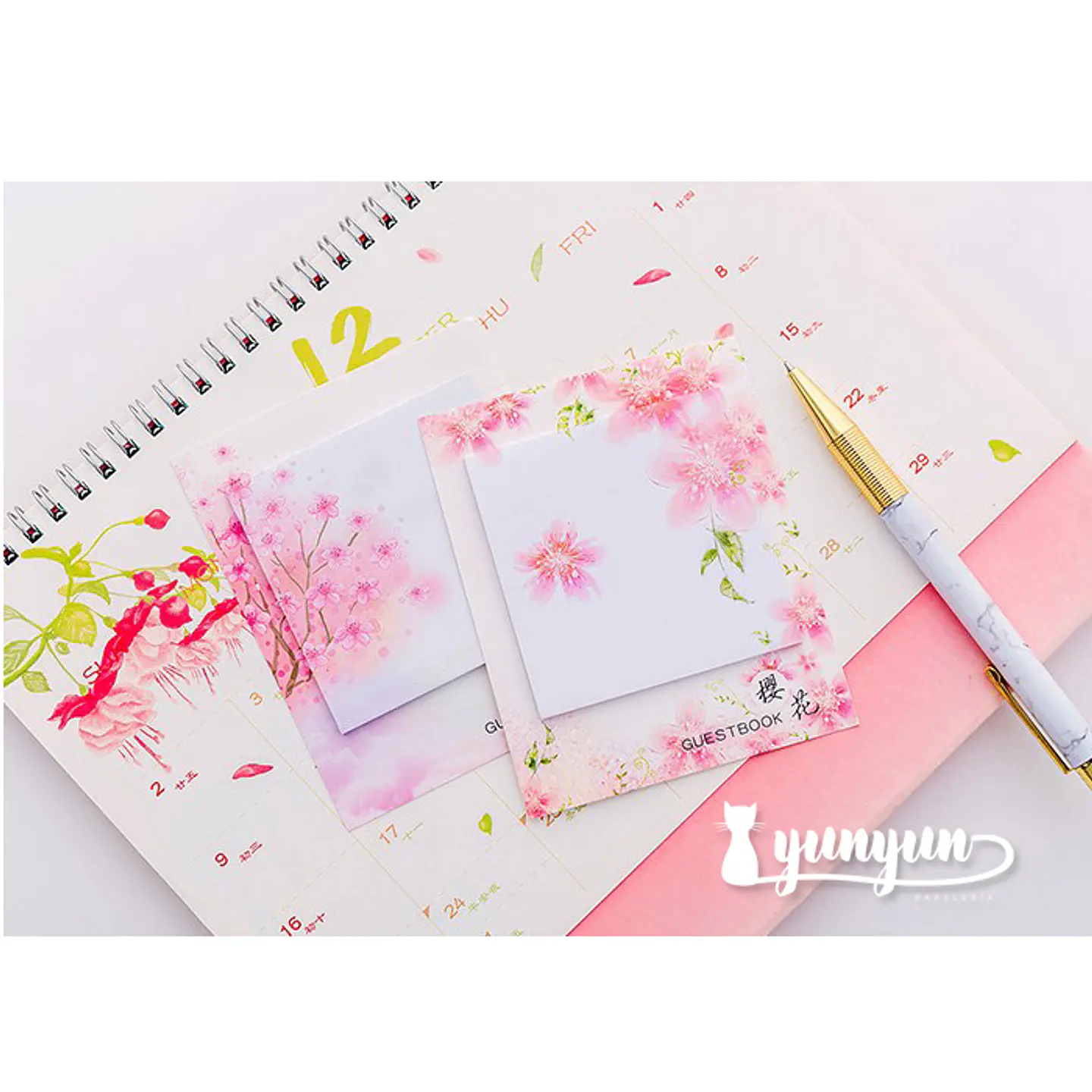 Notas Adhesivas Sakura I - 30 pzas 1