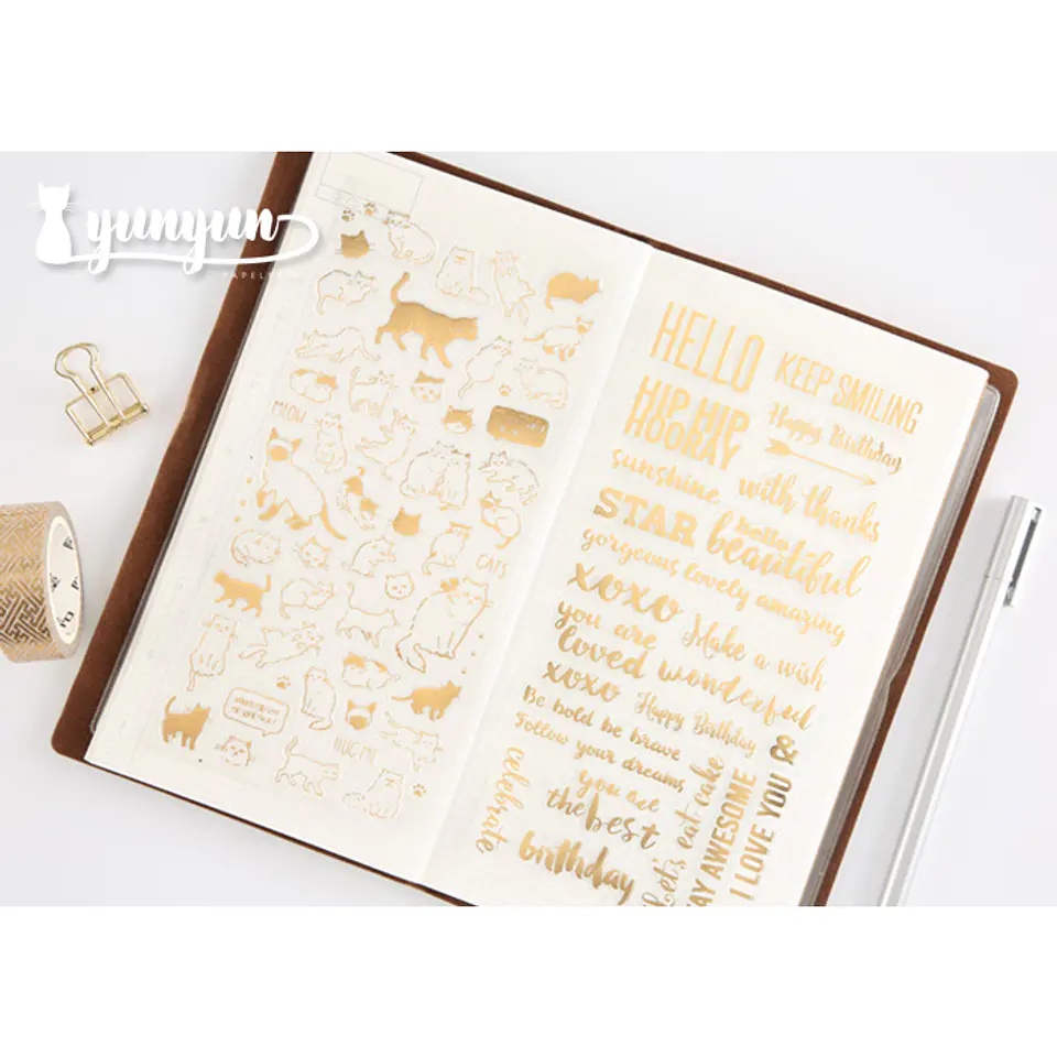 Gold Stickers - 1 lámina 2