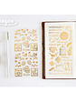 Gold Stickers - 1 lámina - Miniatura 3