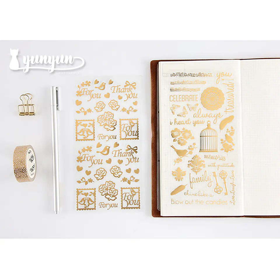 Gold Stickers - 1 lámina 3
