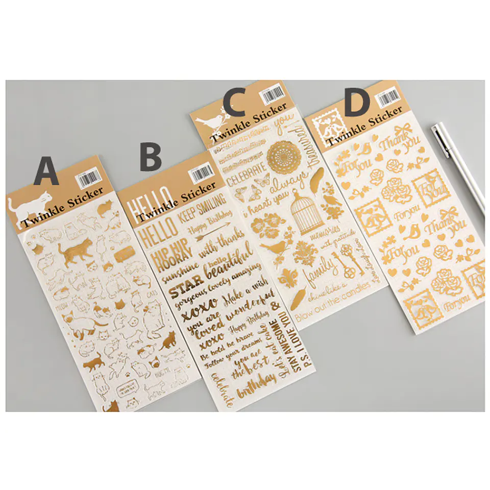 Gold Stickers - 1 lámina 4