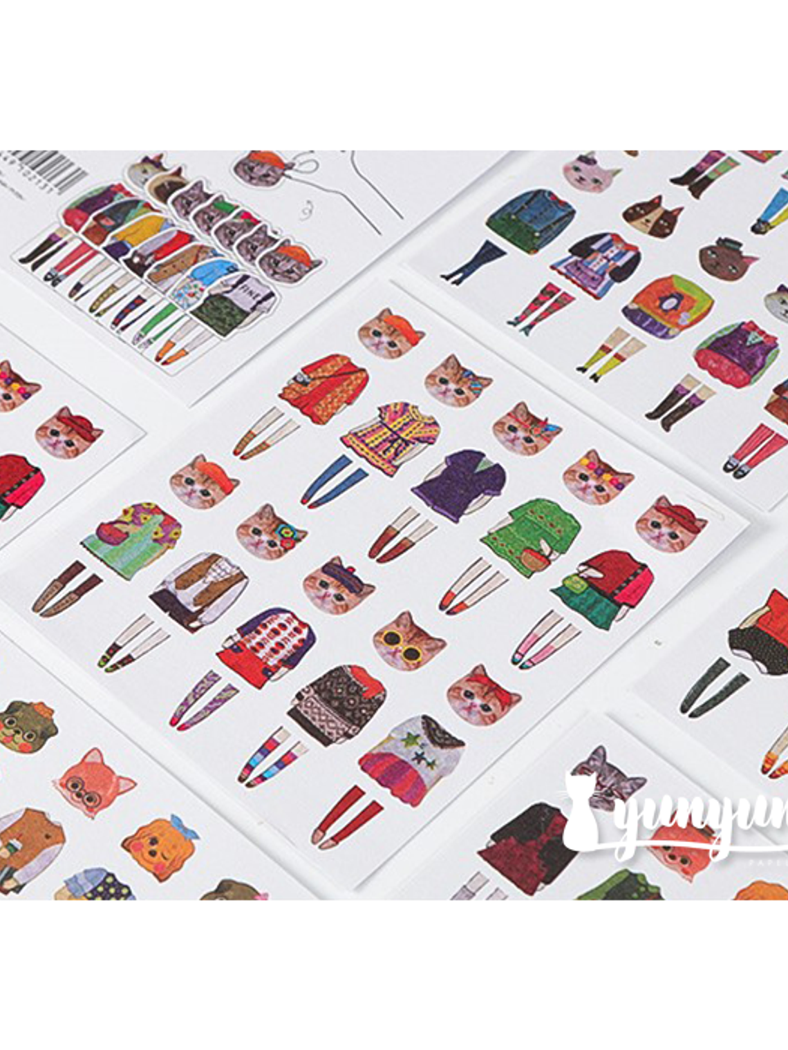 Stickers Animal Fashion - 5 láminas 1