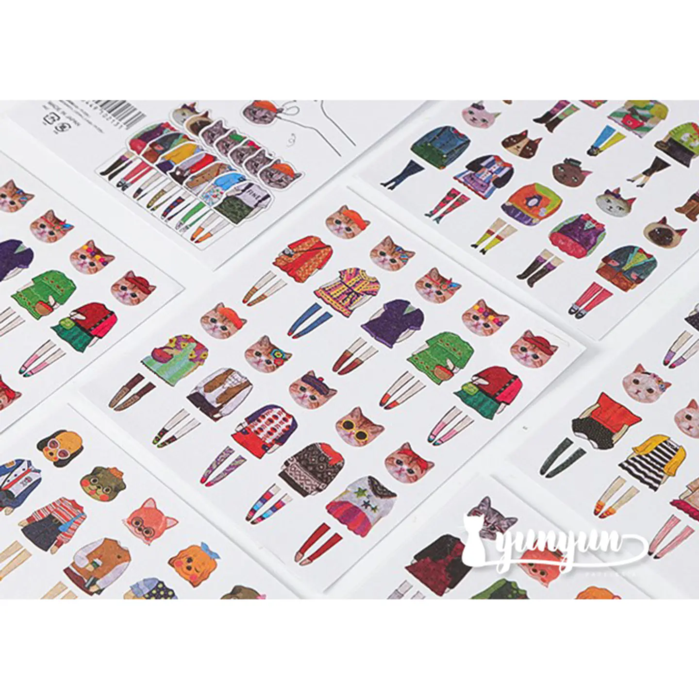 Stickers Animal Fashion - 5 láminas 1