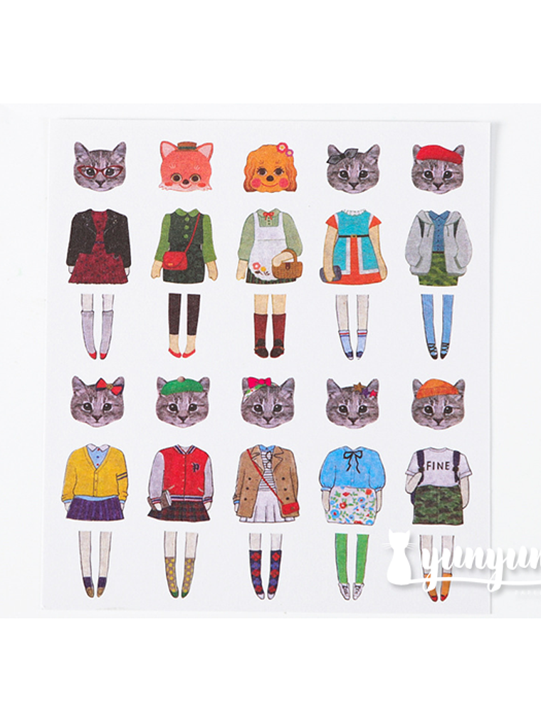 Stickers Animal Fashion - 5 láminas 4