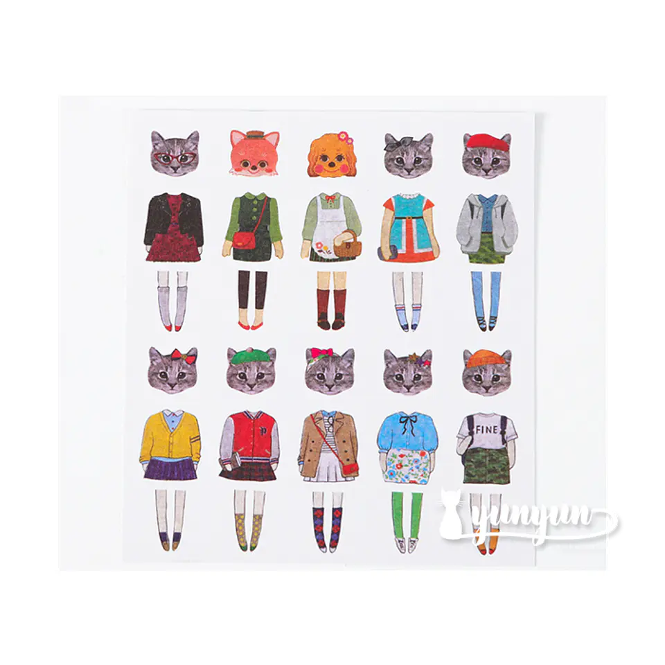 Stickers Animal Fashion - 5 láminas 4