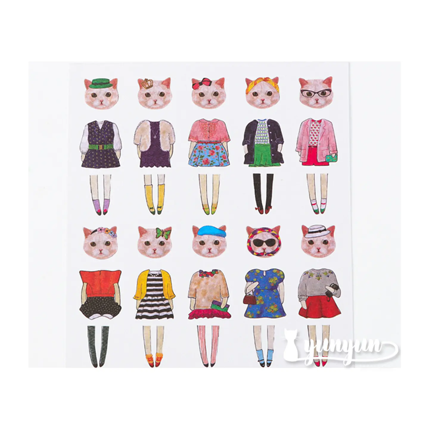 Stickers Animal Fashion - 5 láminas 5