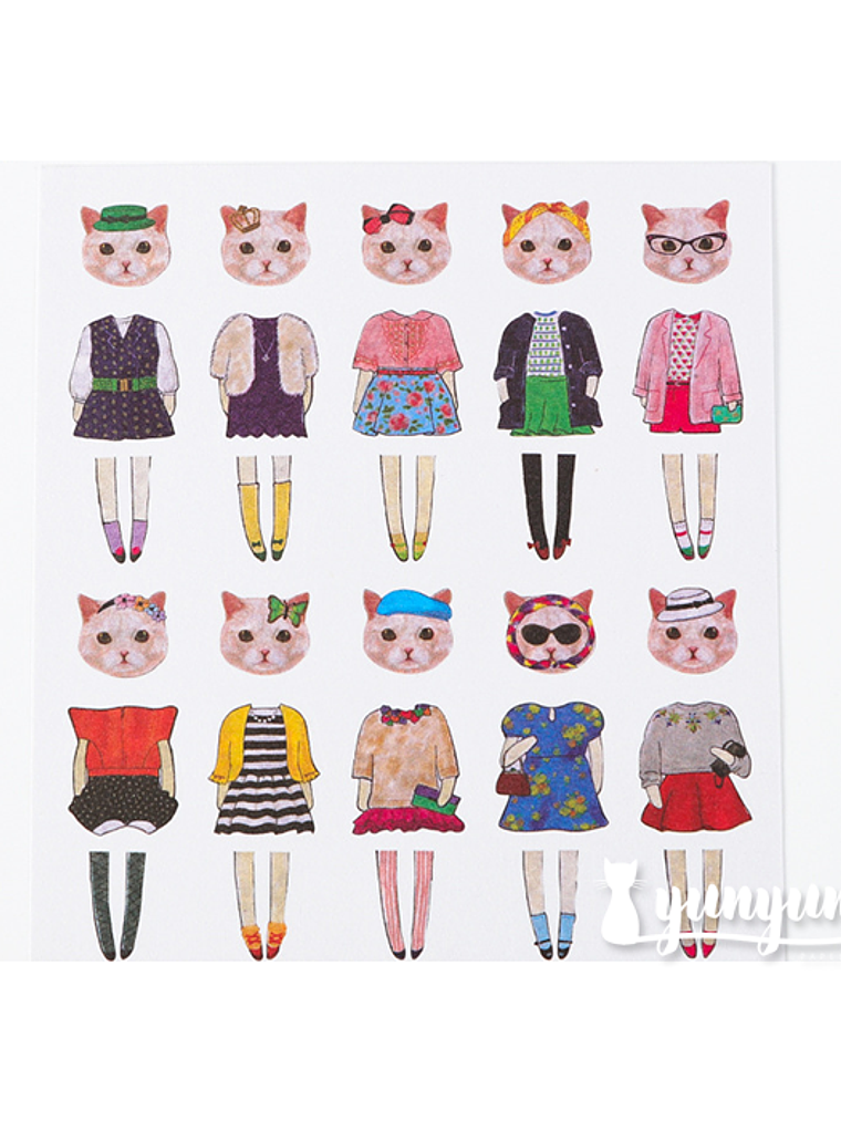 Stickers Animal Fashion - 5 láminas 5