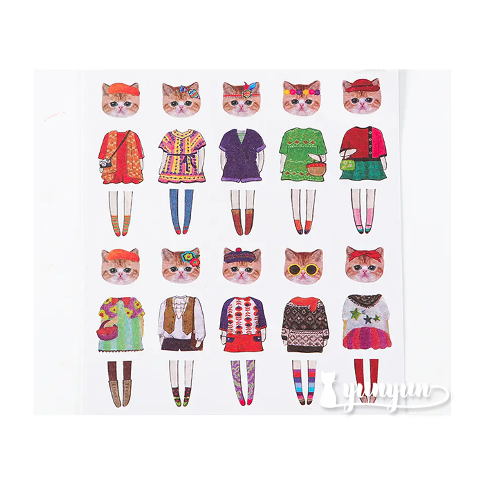Stickers Animal Fashion - 5 láminas 6