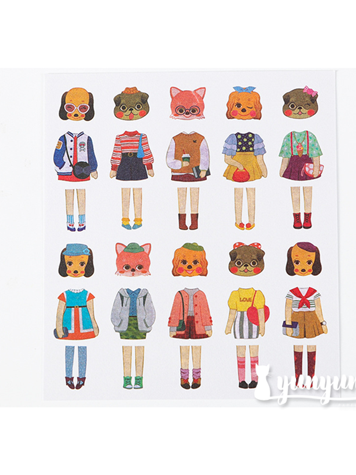 Stickers Animal Fashion - 5 láminas 7