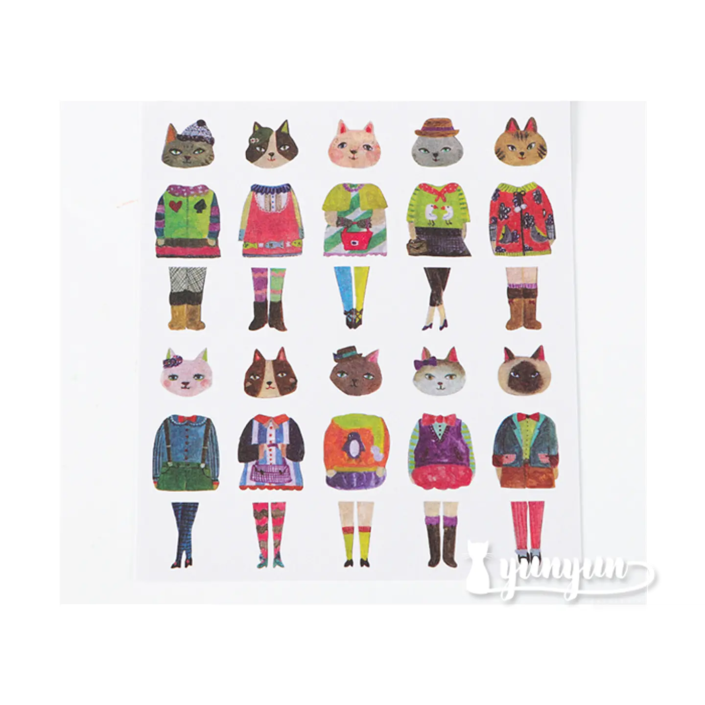 Stickers Animal Fashion - 5 láminas 8