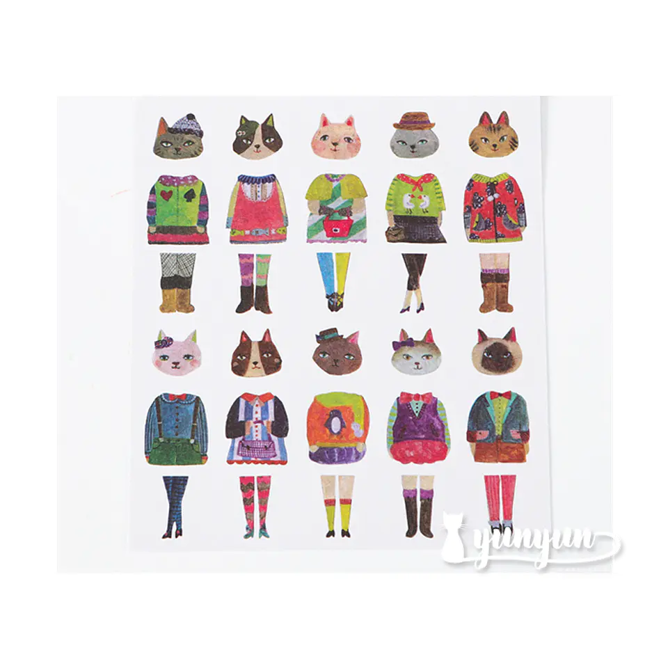 Stickers Animal Fashion - 5 láminas 8
