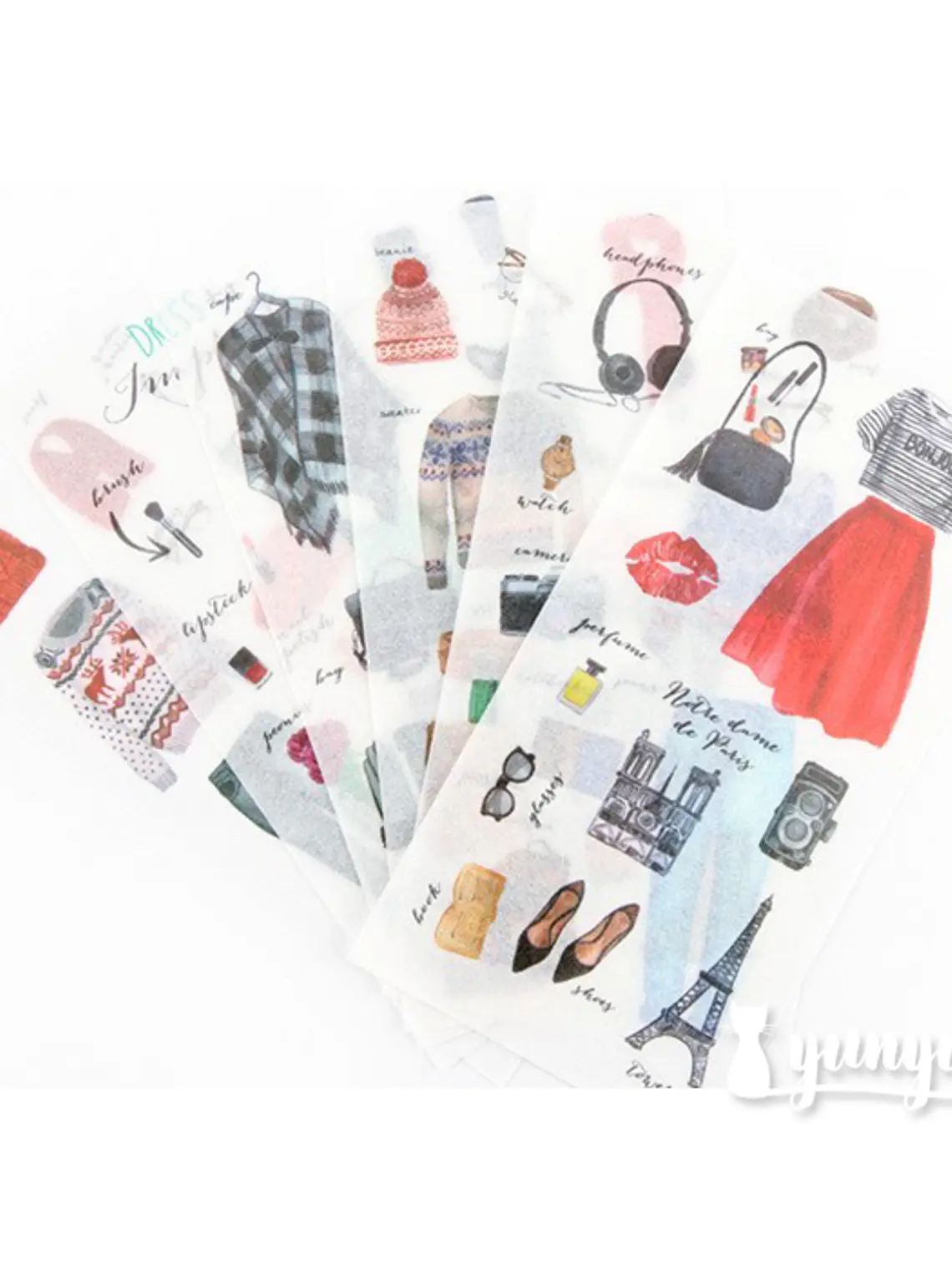 Stickers Fashion - 6 láminas 2