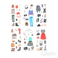 Stickers Fashion - 6 láminas - Miniatura 4