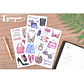 Stickers Fashion II - 3 láminas - Miniatura 1