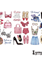 Stickers Fashion II - 3 láminas - Miniatura 2