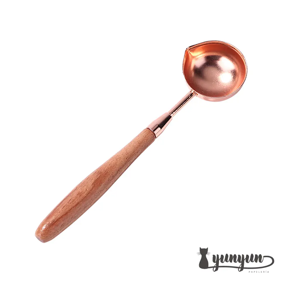 Cuchara Cobre Vintage Sello de Lacre II - 3cm 2