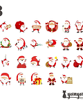 Caja Stickers Merry Christmas - 45 pzas