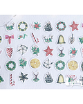 Caja Stickers Merry Christmas II - 45 pzas 