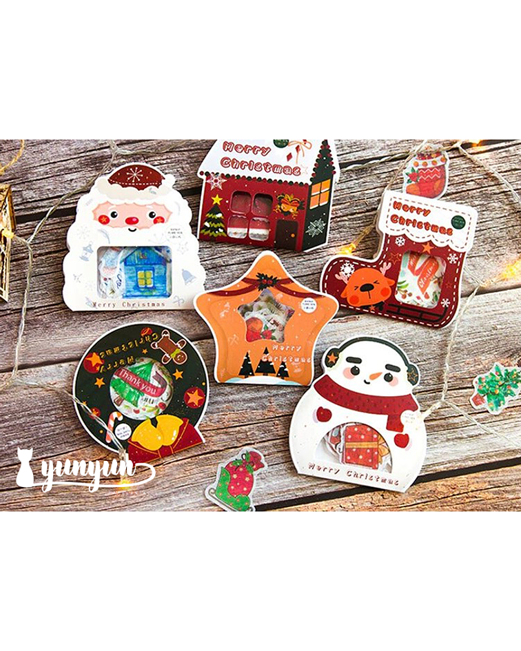 Stickers Merry Christmas - 40 pzas 