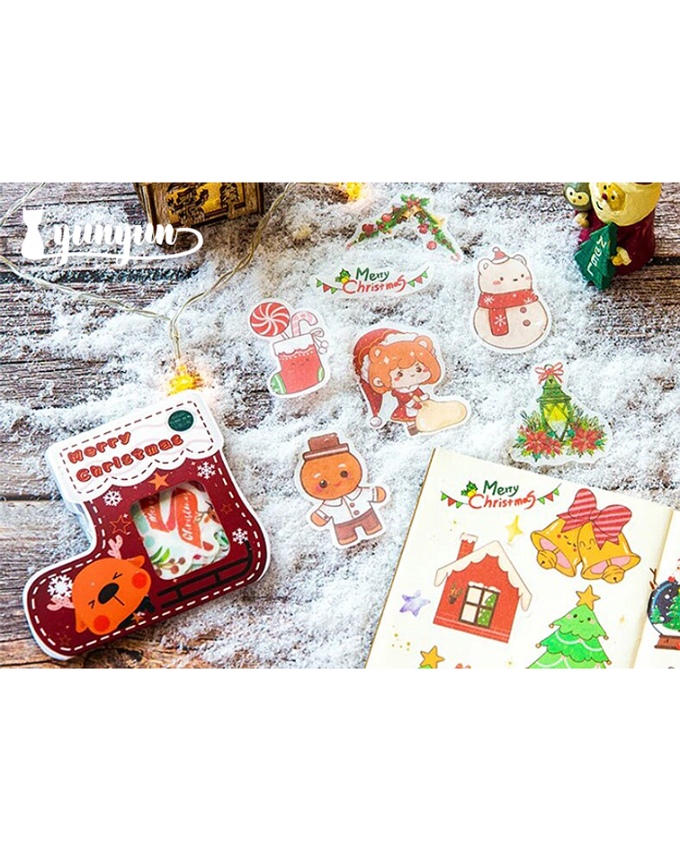 Stickers Merry Christmas - 40 pzas 