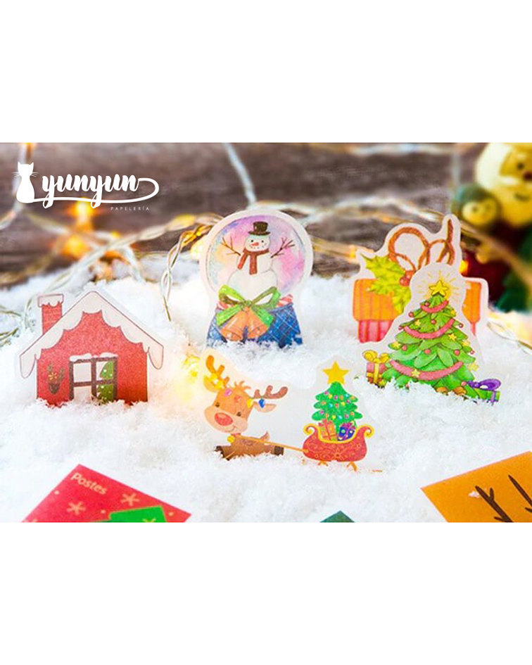 Stickers Merry Christmas - 40 pzas 