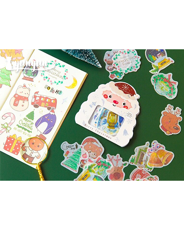 Stickers Merry Christmas - 40 pzas 