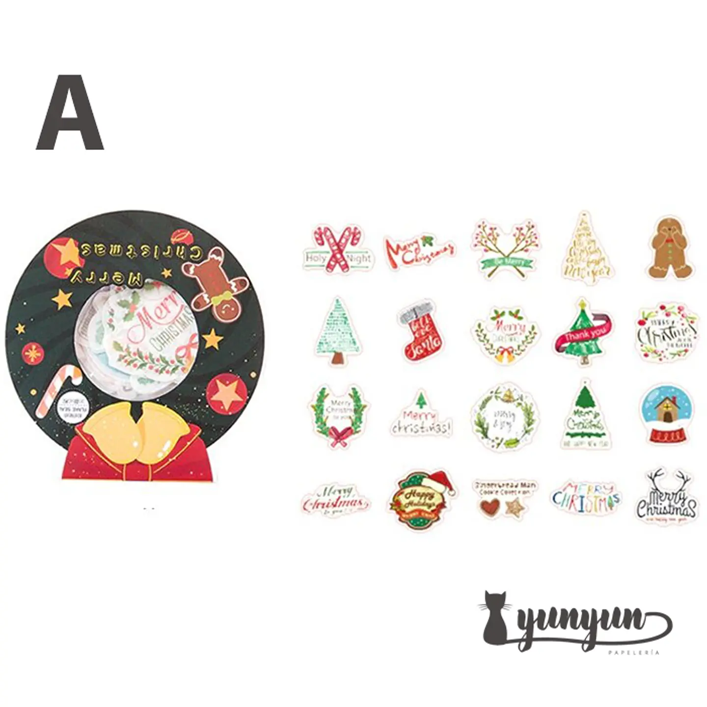 Stickers Merry Christmas - 40 pzas  6