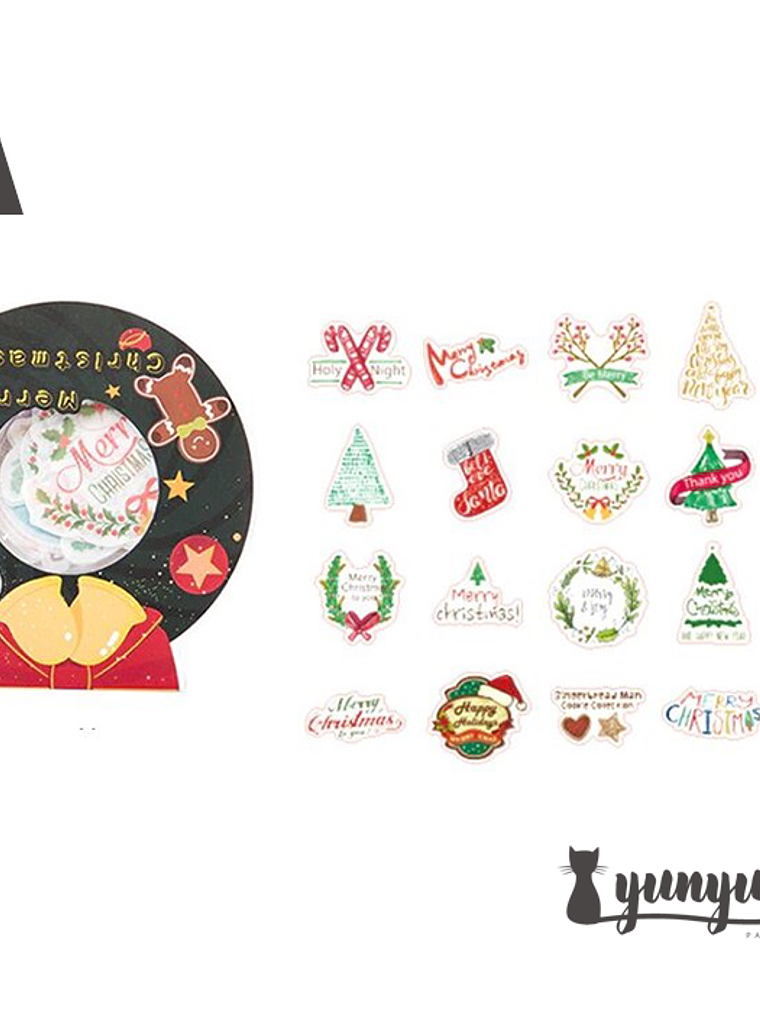 Stickers Merry Christmas - 40 pzas  6