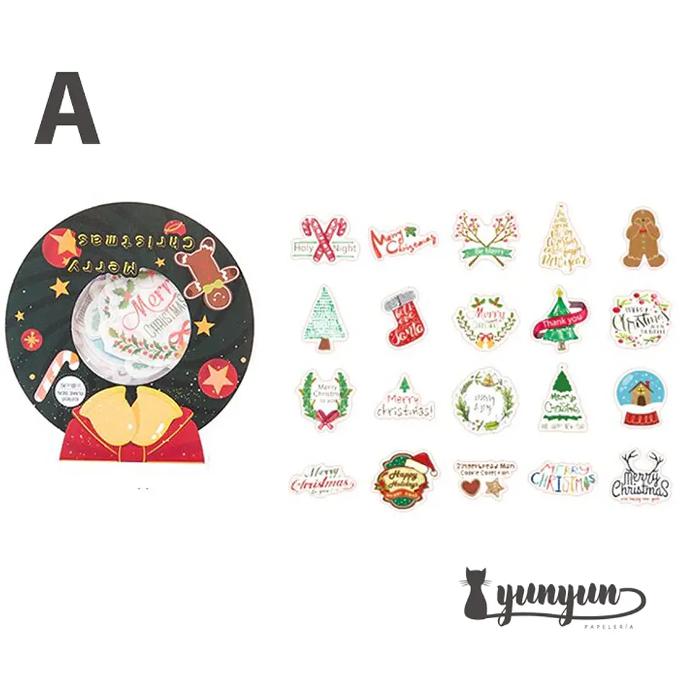 Stickers Merry Christmas - 40 pzas  6