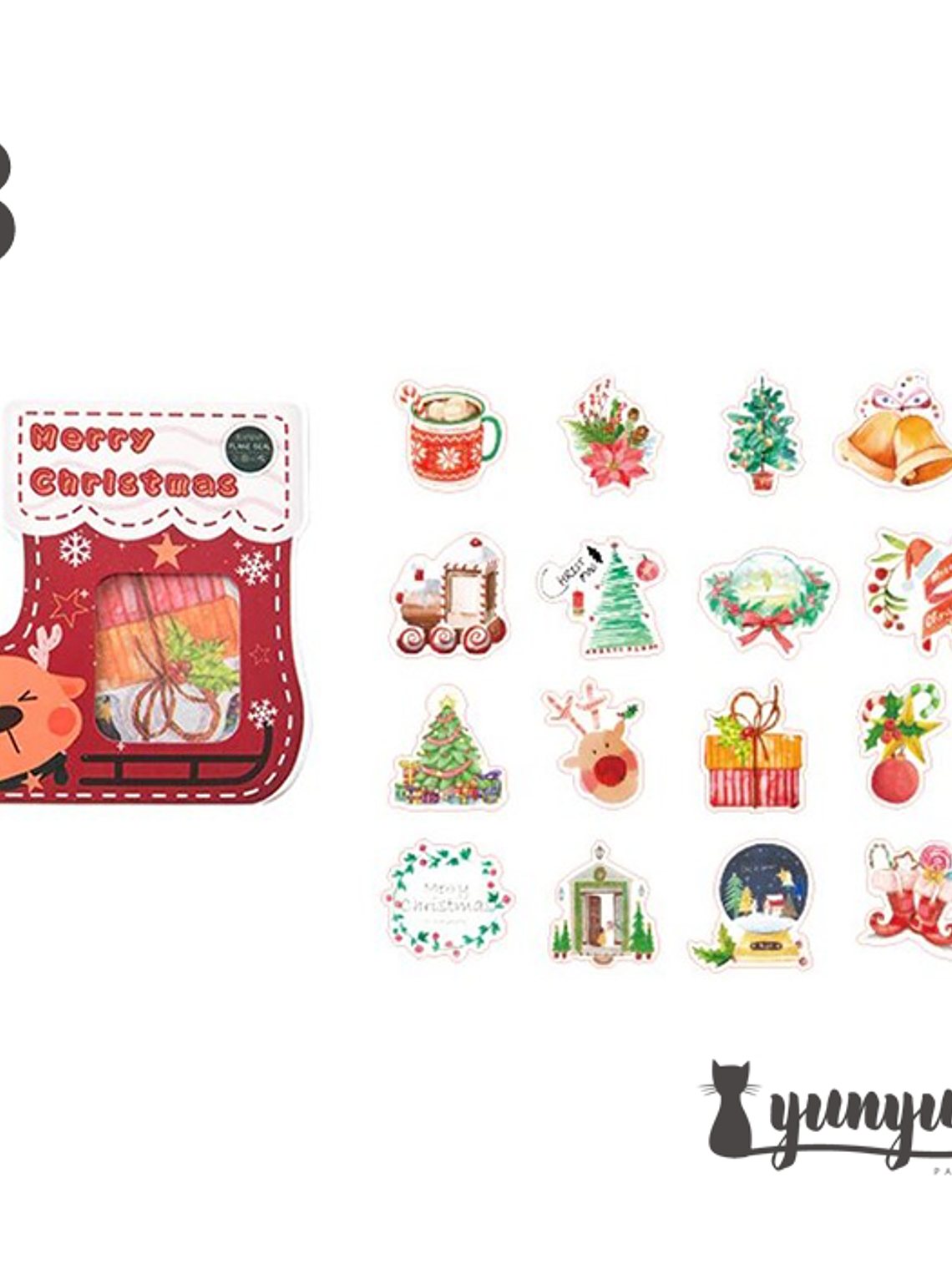 Stickers Merry Christmas - 40 pzas  7