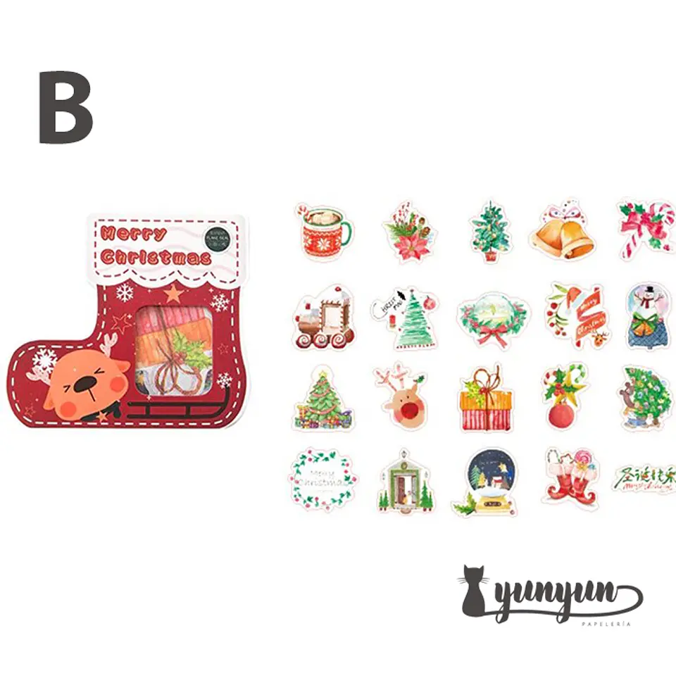 Stickers Merry Christmas - 40 pzas  7