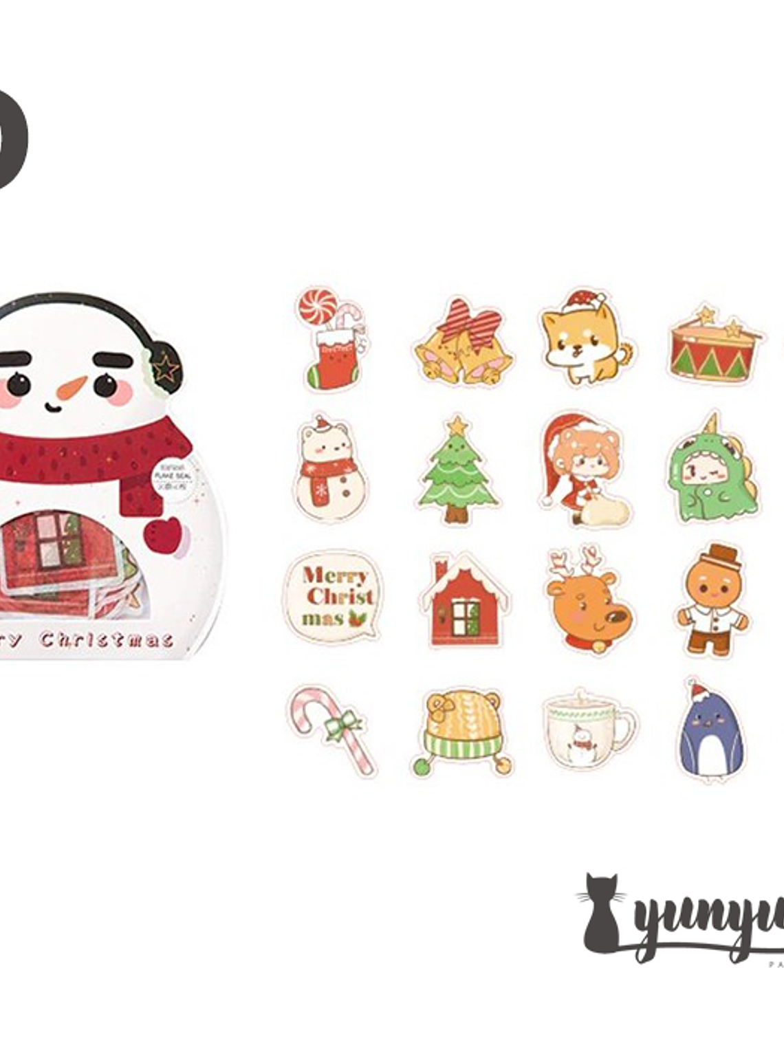Stickers Merry Christmas - 40 pzas  9