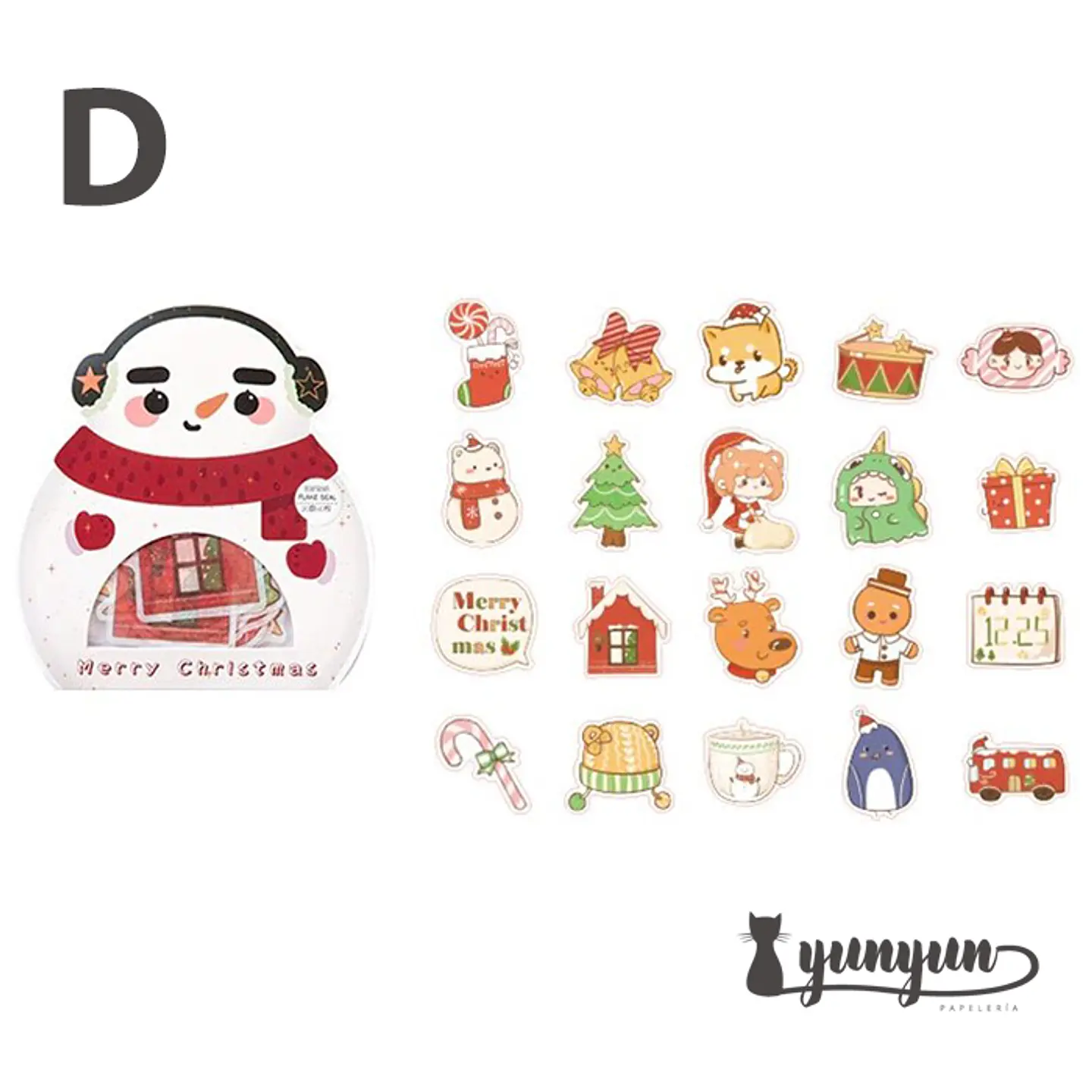 Stickers Merry Christmas - 40 pzas  9